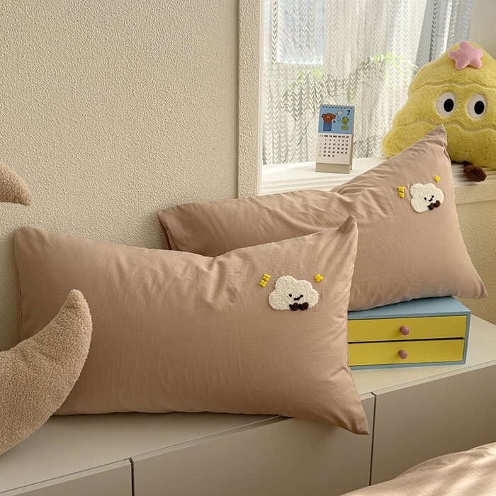 91家纺网 家纺一手货源 找家纺 （总）曼谷家纺 2026新款水洗棉毛巾绣枕套