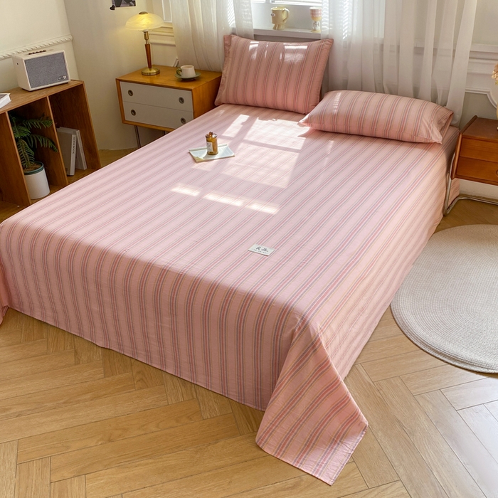 91家纺网 家纺一手货源 找家纺 （总）恋人优选 2026新款全棉纯棉色织床单单床单床单单件