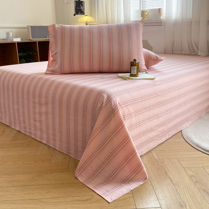 91家纺网 家纺一手货源 找家纺 （总）恋人优选 2026新款全棉纯棉色织床单单床单床单单件