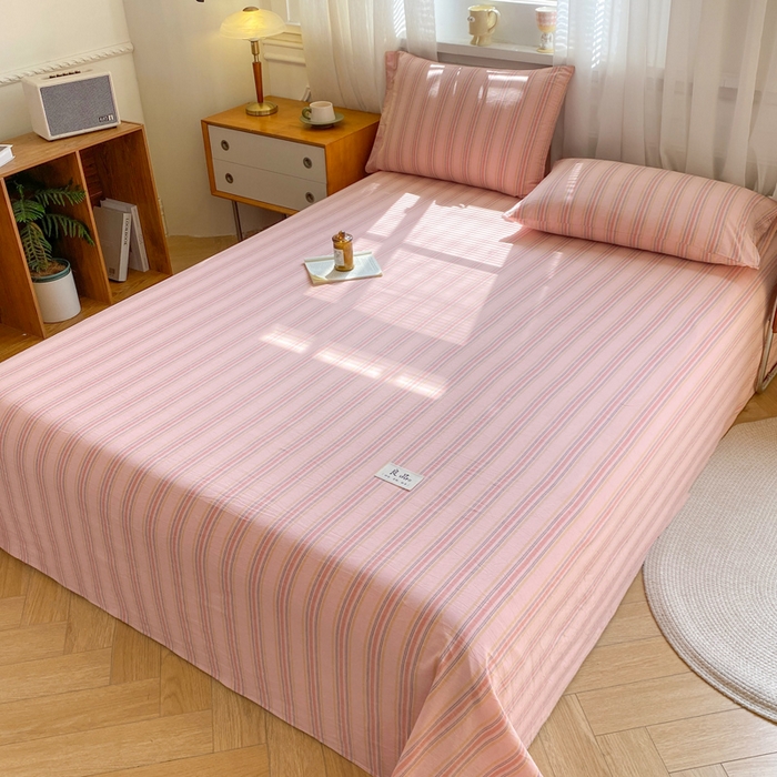 91家纺网 家纺一手货源 找家纺 （总）恋人优选 2026新款全棉纯棉色织床单单床单床单单件