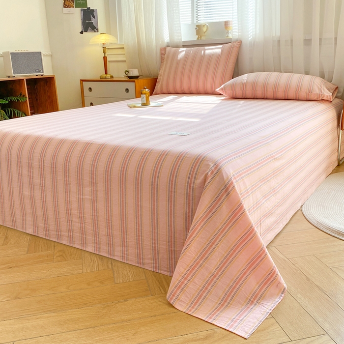 91家纺网 家纺一手货源 找家纺 （总）恋人优选 2026新款全棉纯棉色织床单单床单床单单件