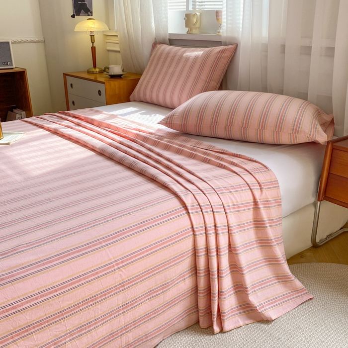 91家纺网 家纺一手货源 找家纺 （总）恋人优选 2026新款全棉纯棉色织床单单床单床单单件