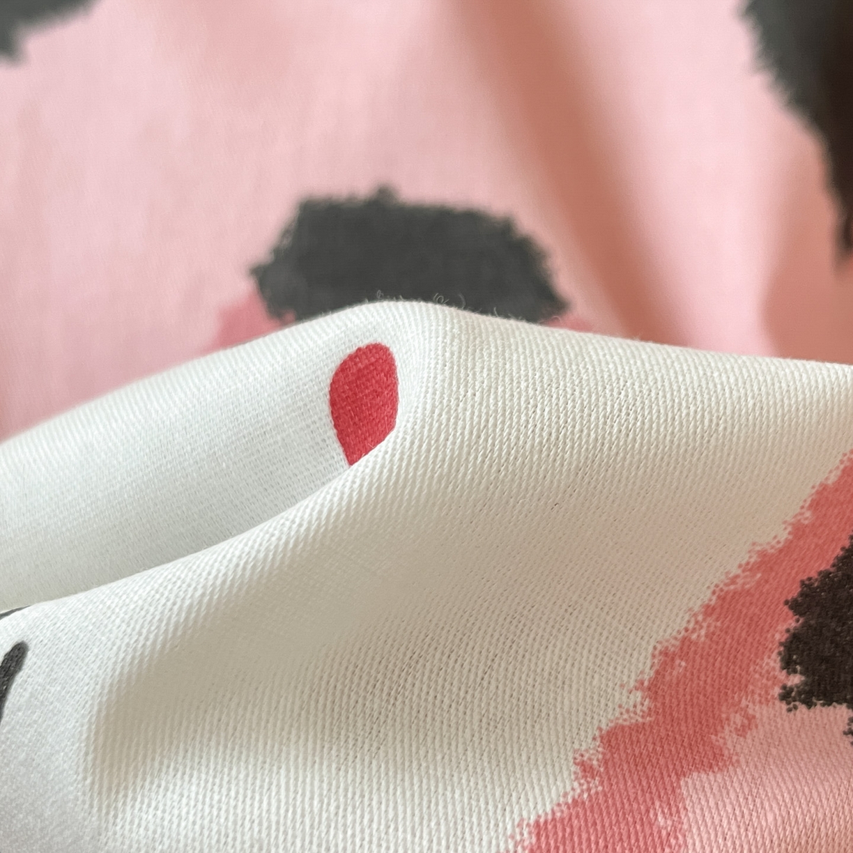 91家纺网 家纺一手货源 找家纺 博雅 2026春夏新款卡通全棉夏被夏凉被空调被四件套 豹纹小猫-粉