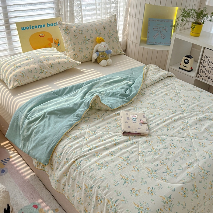 91家纺网 家纺一手货源 找家纺 （总）桔禾家纺 2026水洗皱皱纱夏被 