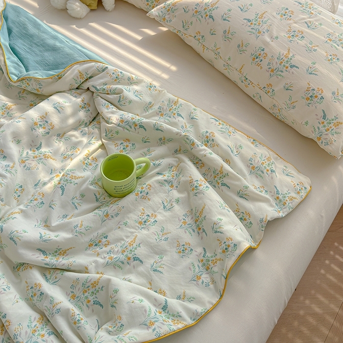 91家纺网 家纺一手货源 找家纺 （总）桔禾家纺 2026水洗皱皱纱夏被 