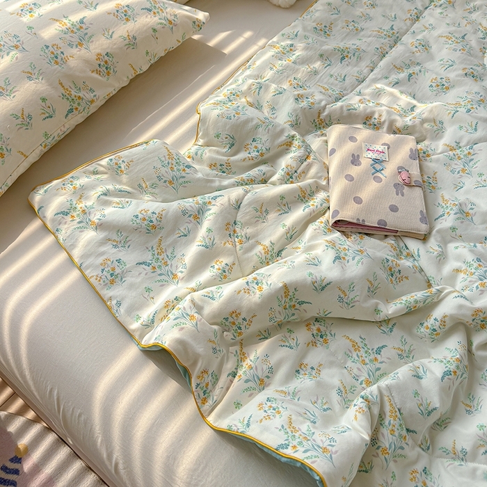 91家纺网 家纺一手货源 找家纺 （总）桔禾家纺 2026水洗皱皱纱夏被 