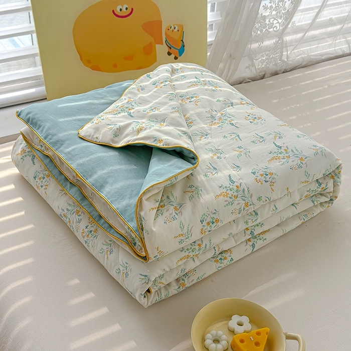 91家纺网 家纺一手货源 找家纺 （总）桔禾家纺 2026水洗皱皱纱夏被 