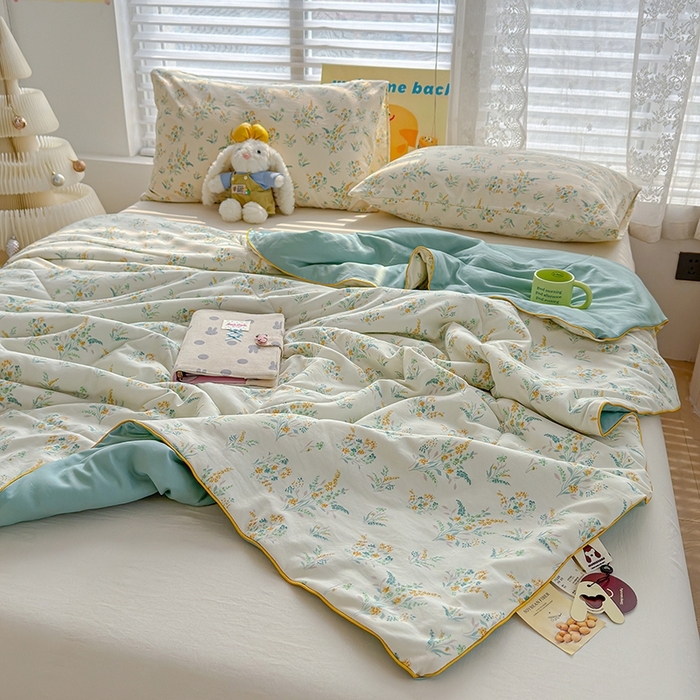 91家纺网 家纺一手货源 找家纺 （总）桔禾家纺 2026水洗皱皱纱夏被 