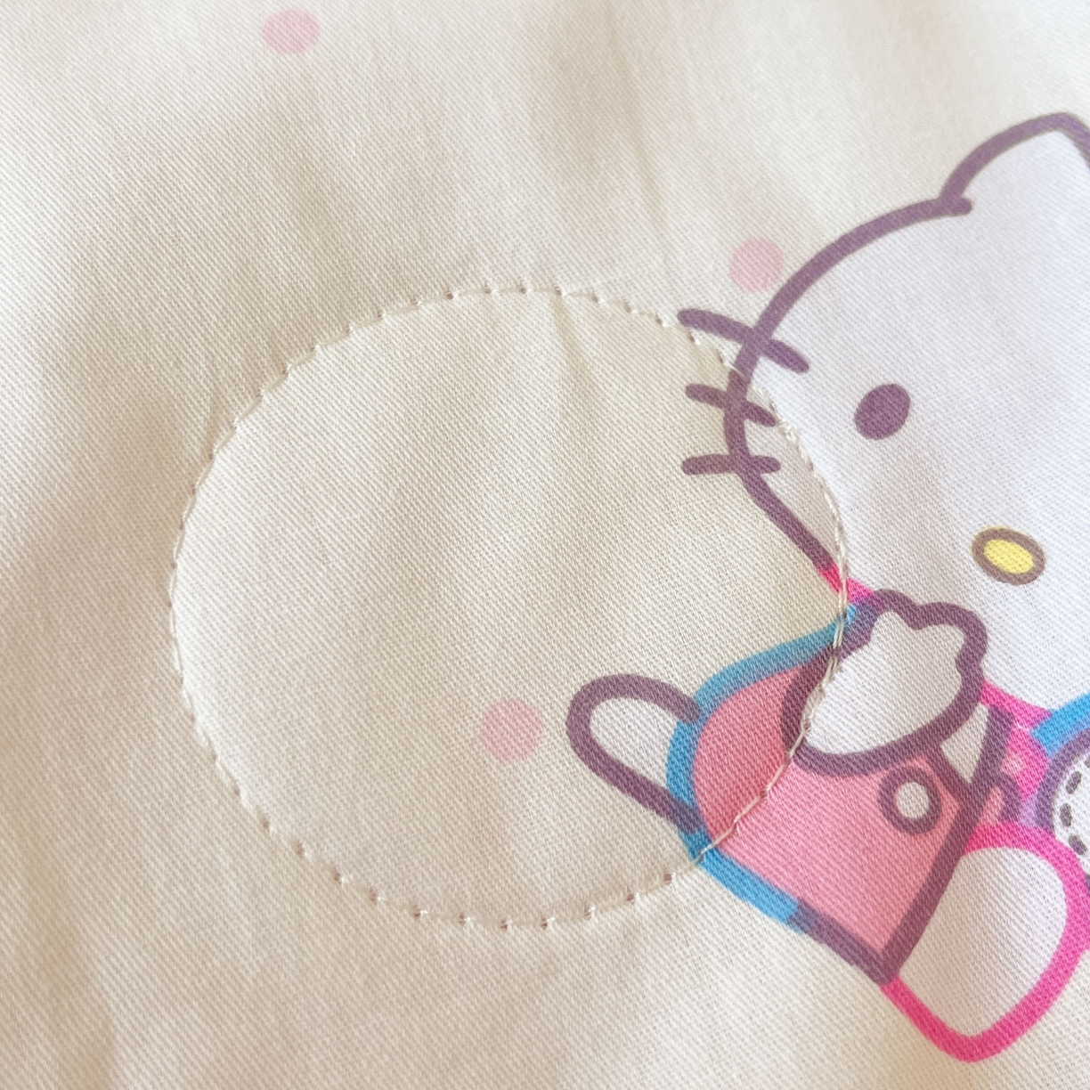 91家纺网 家纺一手货源 找家纺 博雅 2026春夏新款三丽鸥全棉夏被夏凉被空调被四件套 爱心点点kt