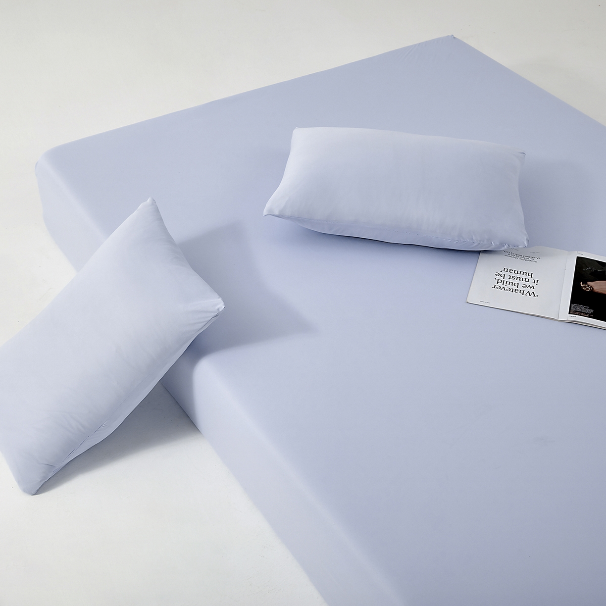 91家纺网 家纺一手货源 找家纺 北部居 2026新款针织棉单床笠 太空灰