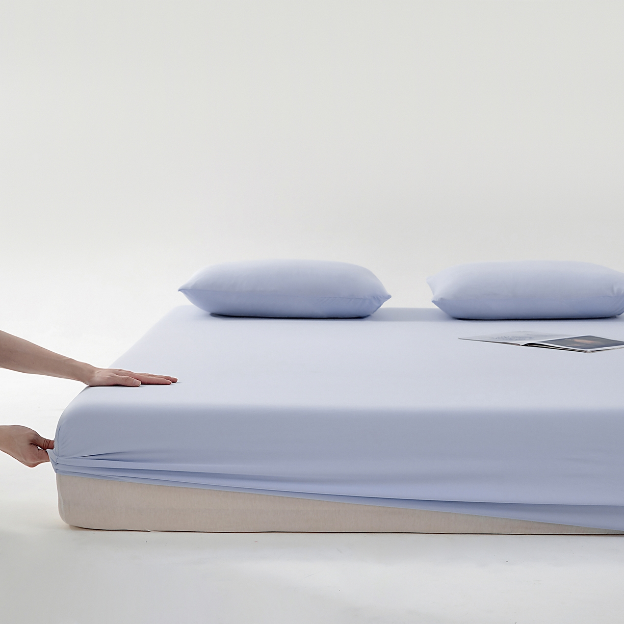 91家纺网 家纺一手货源 找家纺 北部居 2026新款针织棉单床笠 太空灰