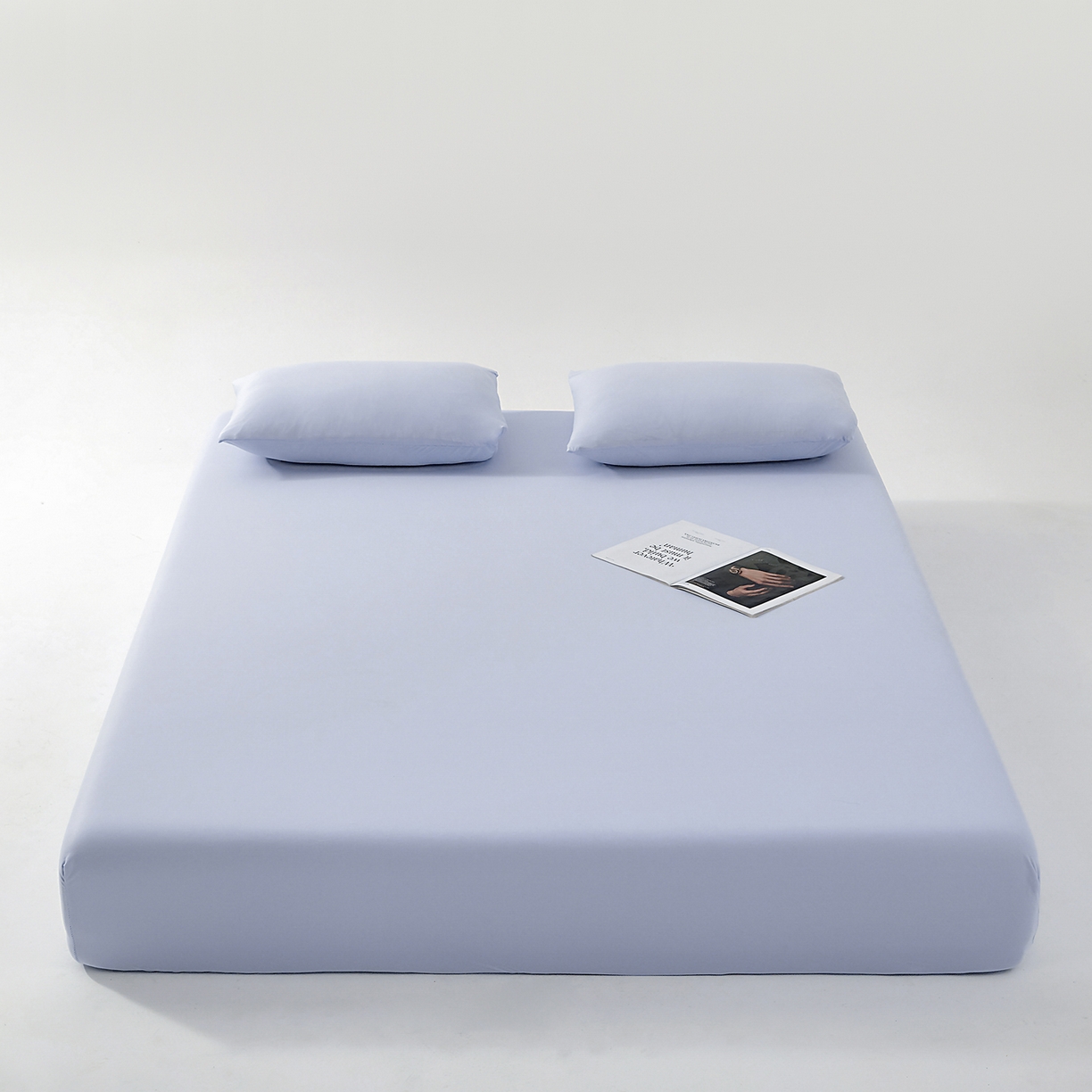 91家纺网 家纺一手货源 找家纺 北部居 2026新款针织棉单床笠 太空灰