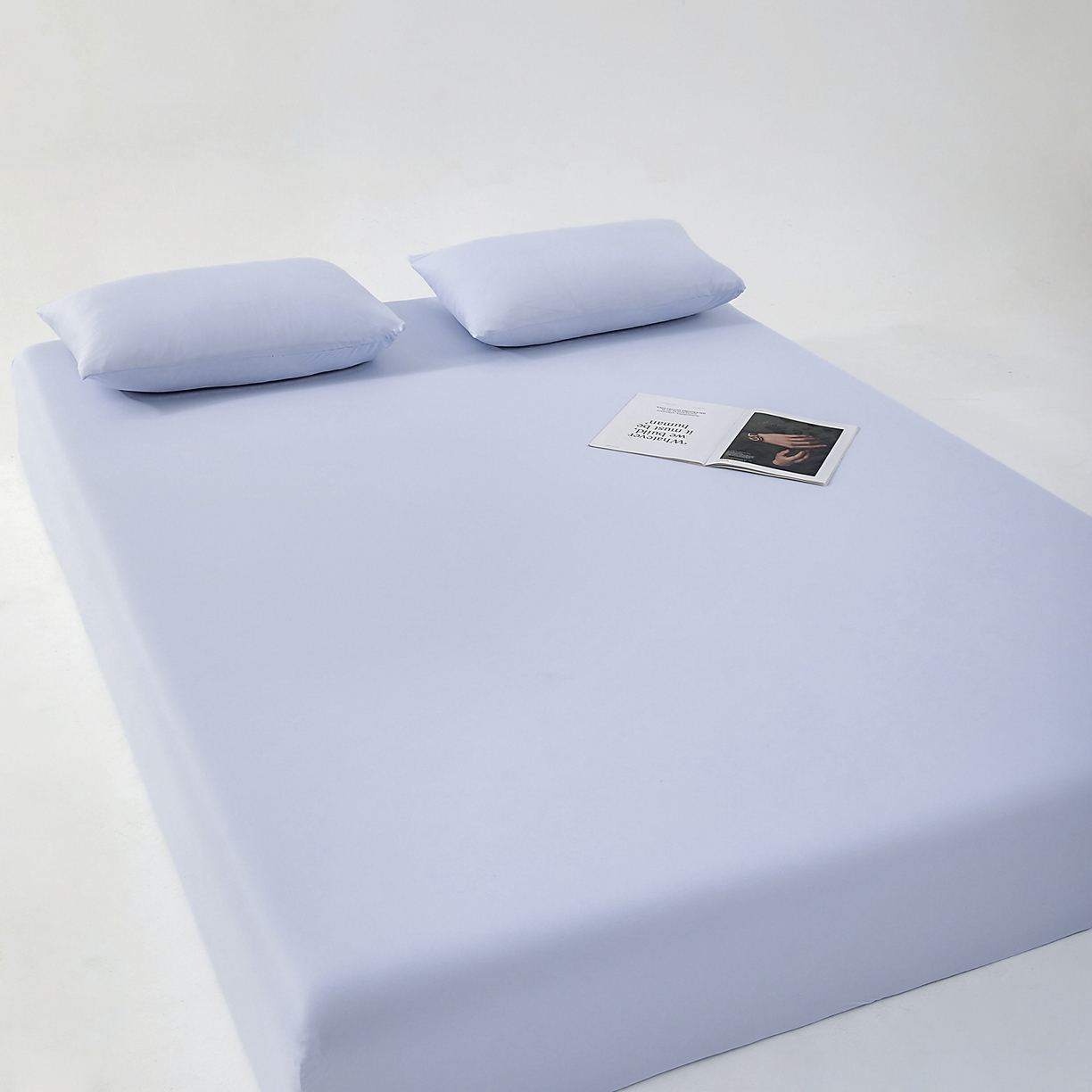 91家纺网 家纺一手货源 找家纺 北部居 2026新款针织棉单床笠 太空灰