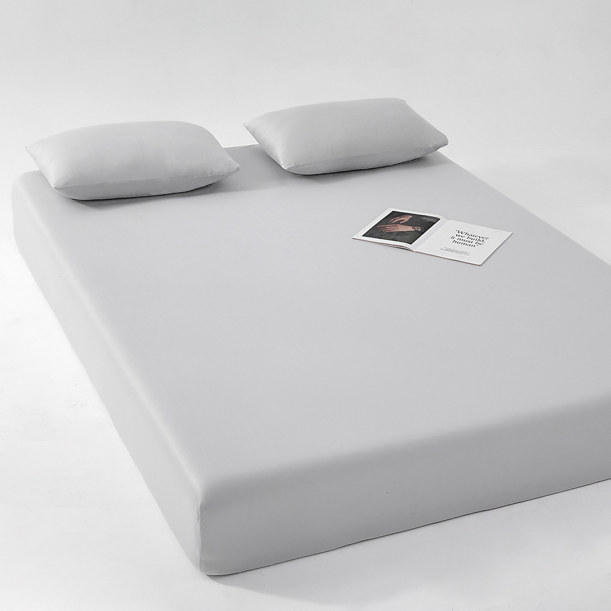 91家纺网 家纺一手货源 找家纺 北部居 2026新款针织棉单床笠 岩石灰