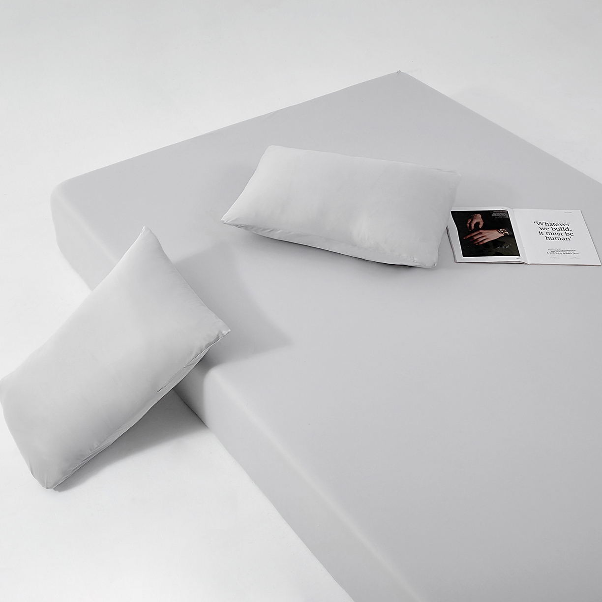 91家纺网 家纺一手货源 找家纺 北部居 2026新款针织棉单床笠 岩石灰