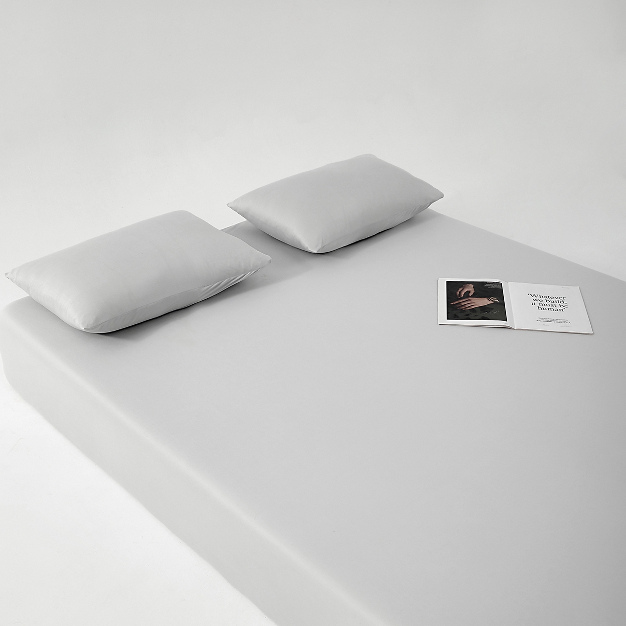 91家纺网 家纺一手货源 找家纺 北部居 2026新款针织棉单床笠 岩石灰