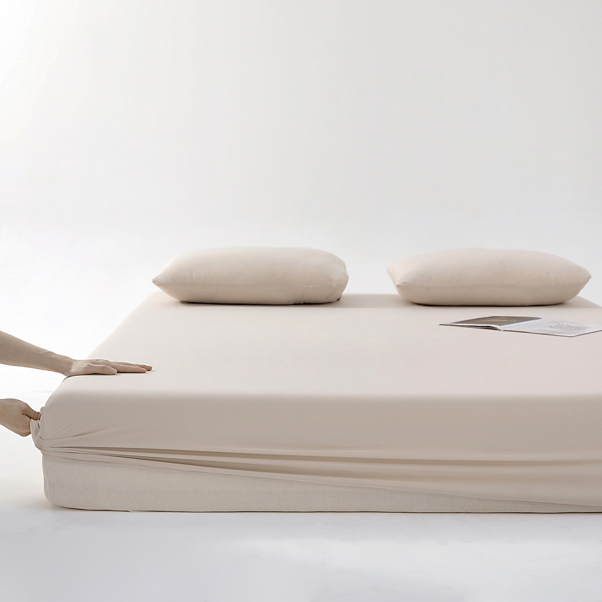 91家纺网 家纺一手货源 找家纺 北部居 2026新款针织棉单床笠 山野茶