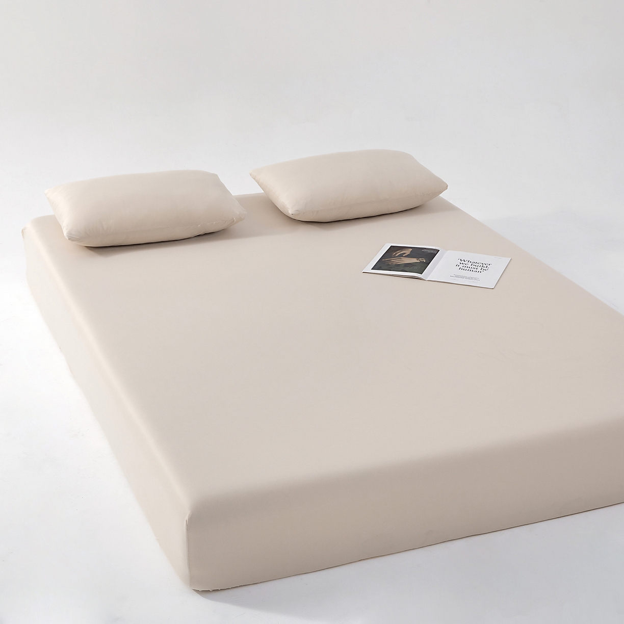 91家纺网 家纺一手货源 找家纺 北部居 2026新款针织棉单床笠 山野茶