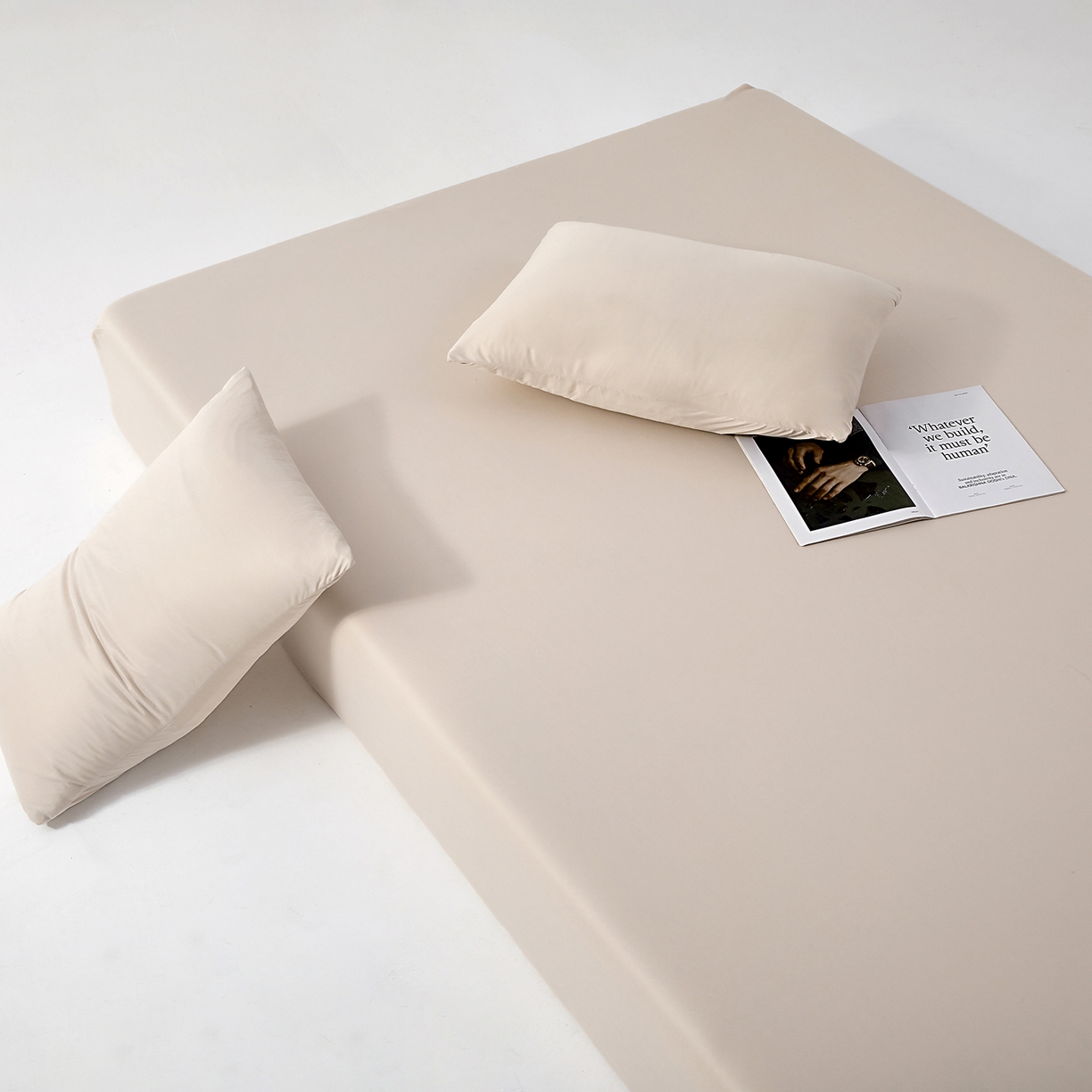 91家纺网 家纺一手货源 找家纺 北部居 2026新款针织棉单床笠 山野茶