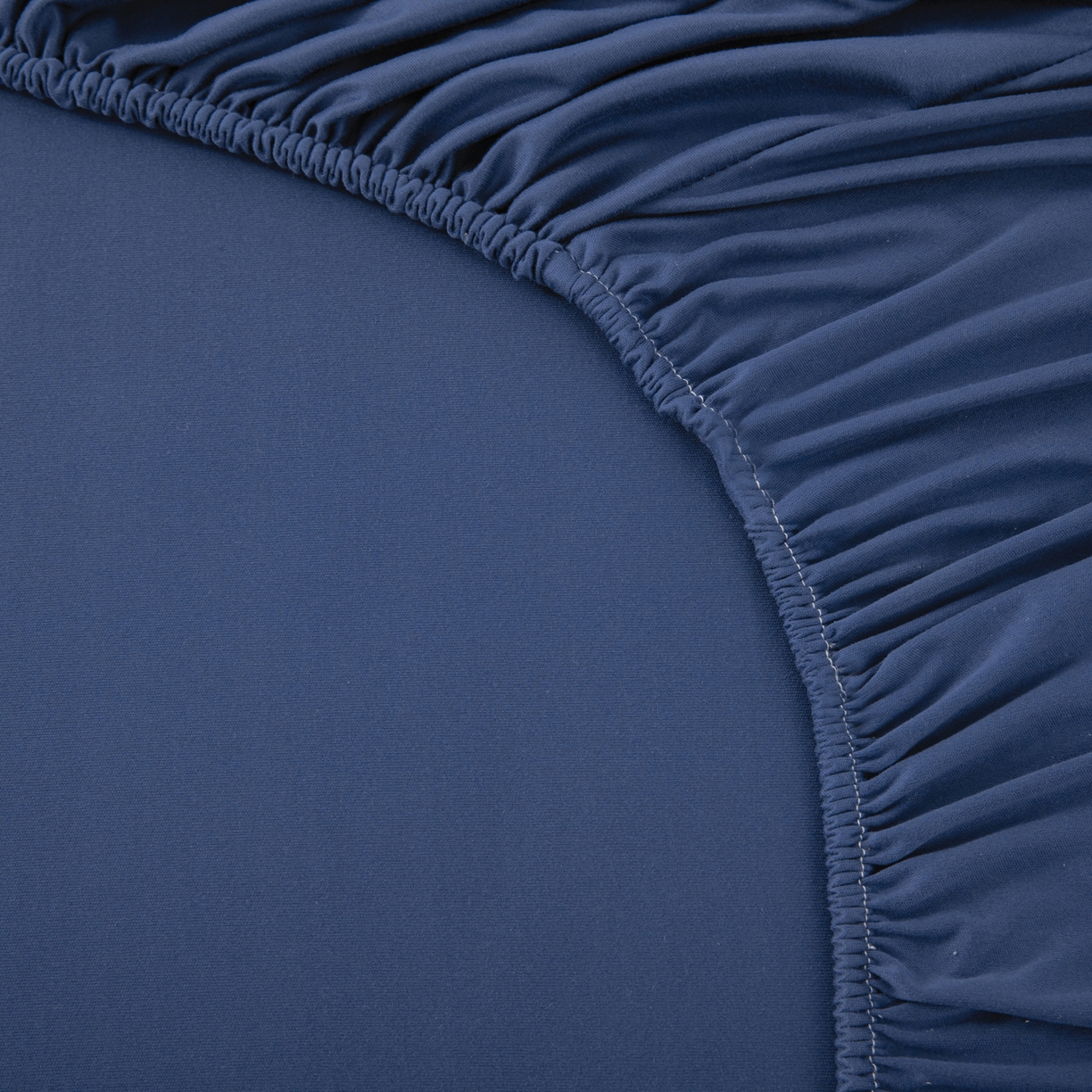 91家纺网 家纺一手货源 找家纺 北部居 2026新款针织棉单床笠 静海蓝