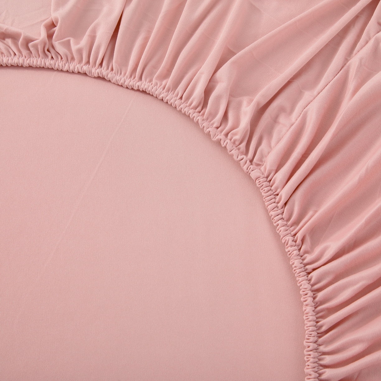 91家纺网 家纺一手货源 找家纺 北部居 2026新款针织棉单床笠 曙光粉