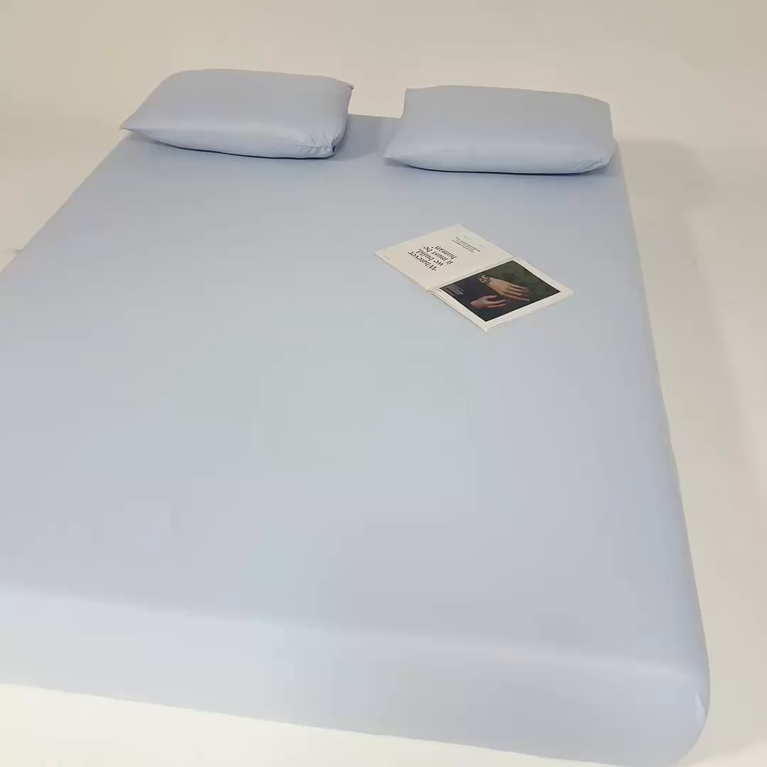 91家纺网 家纺一手货源 找家纺 北部居 2026新款针织棉单床笠 太空灰