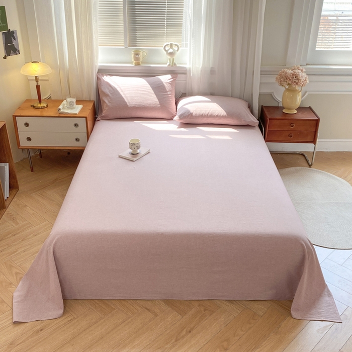 91家纺网 家纺一手货源 找家纺 （总）恋人优选 2026新款全棉纯棉色织床单单床单床单单件