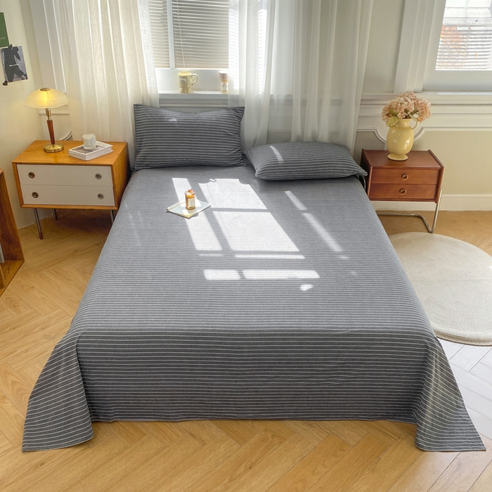 91家纺网 家纺一手货源 找家纺 （总）恋人优选 2026新款全棉纯棉色织床单单床单床单单件