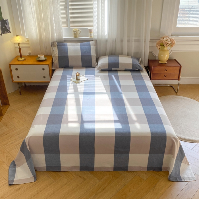 91家纺网 家纺一手货源 找家纺 （总）恋人优选 2026新款全棉纯棉色织床单单床单床单单件