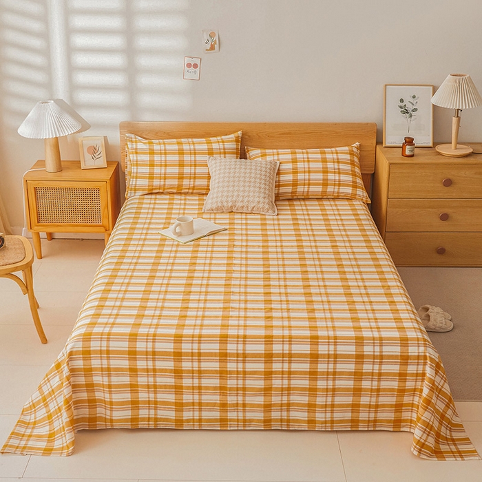 91家纺网 家纺一手货源 找家纺 （总）恋人优选 2026新款全棉纯棉色织床单单床单床单单件