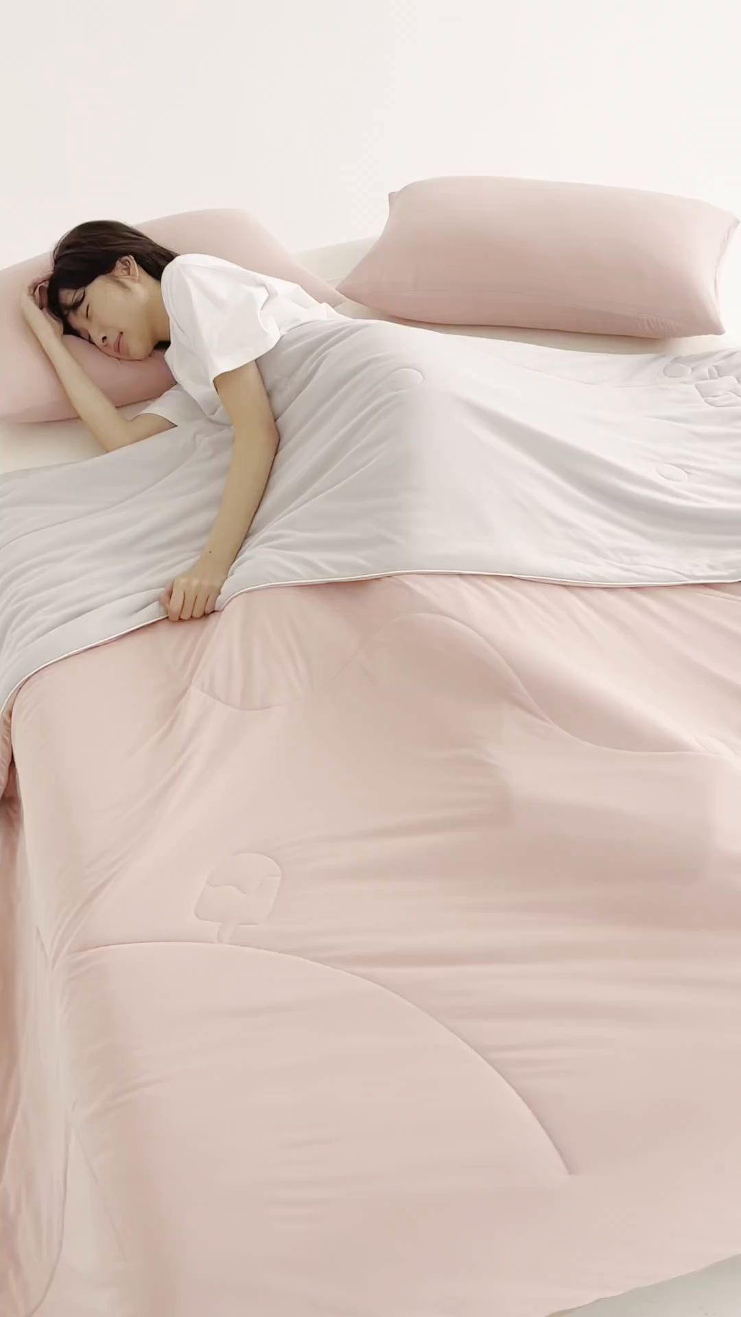 91家纺网 家纺一手货源 找家纺 优被业 2026新款云感凉感丝夏凉被  抗菌防螨超清爽 冰柔-豆沙粉