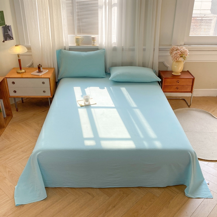 91家纺网 家纺一手货源 找家纺 （总）恋人优选 2026新款全棉纯棉色织床单单床单床单单件