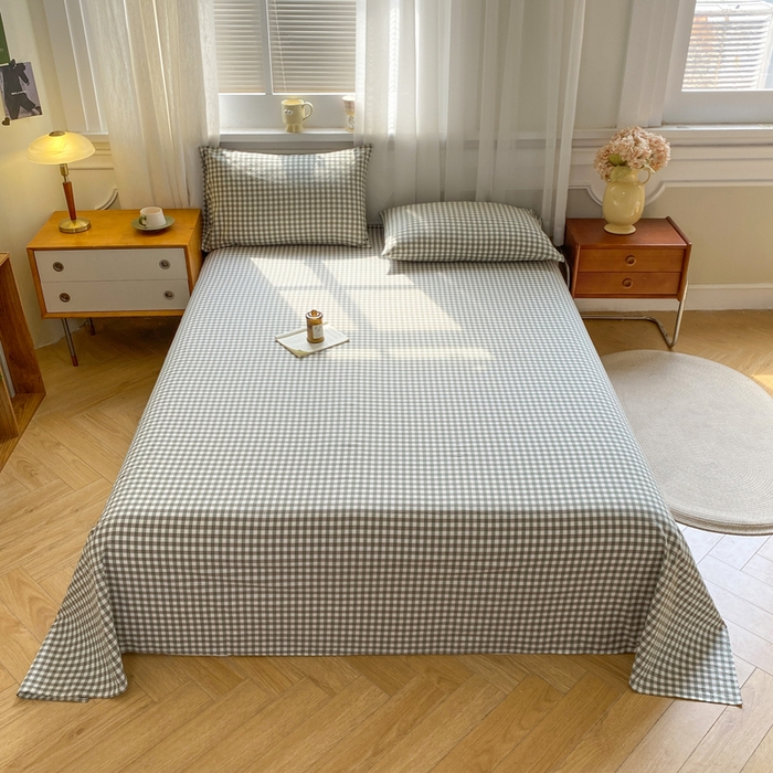 91家纺网 家纺一手货源 找家纺 （总）恋人优选 2026新款全棉纯棉色织床单单床单床单单件