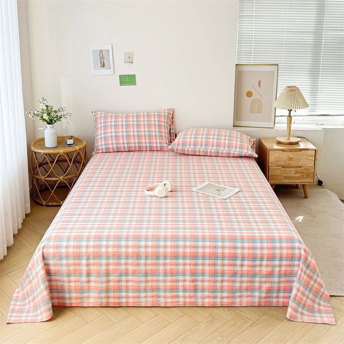 91家纺网 家纺一手货源 找家纺 （总）恋人优选 2026新款全棉纯棉色织床单单床单床单单件