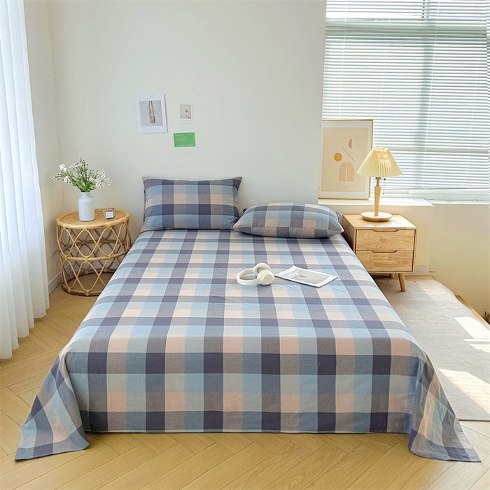 91家纺网 家纺一手货源 找家纺 （总）恋人优选 2026新款全棉纯棉色织床单单床单床单单件