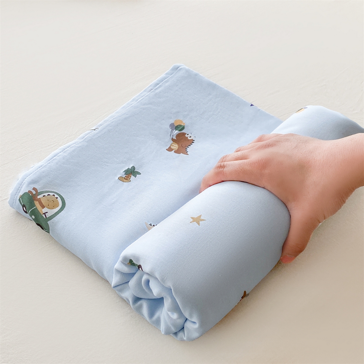 91家纺网 家纺一手货源 找家纺 （总）金喜 2026新款纯棉有氧A类全棉双层纱卡通床单