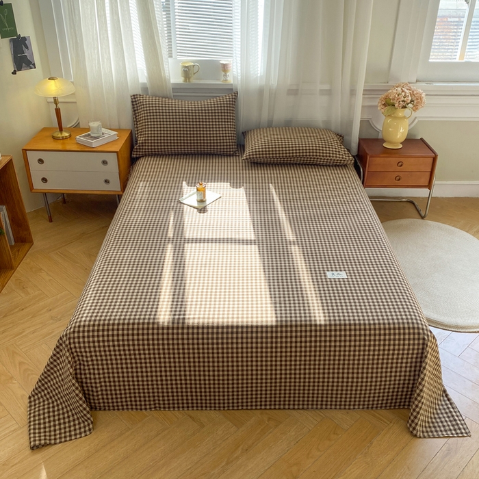 91家纺网 家纺一手货源 找家纺 （总）恋人优选 2026新款全棉纯棉色织床单单床单床单单件