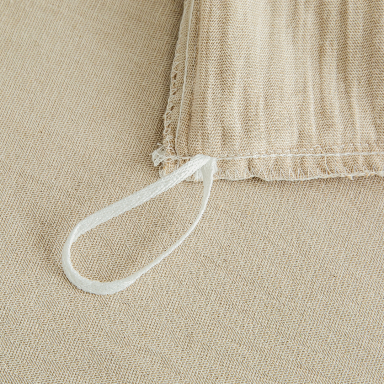 91家纺网 家纺一手货源 找家纺 慕梵家居 2026春夏新款全棉棉麻简约纯色系列四件套-棉麻 棉麻-卡其