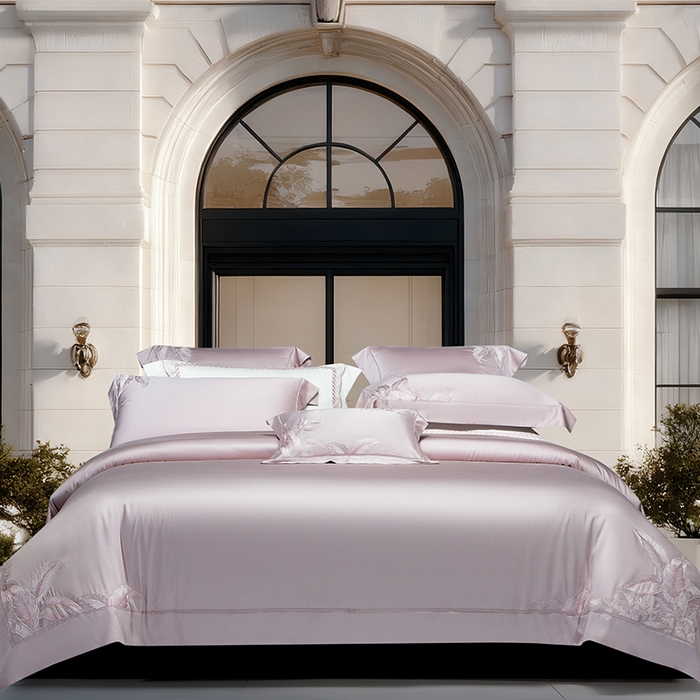 91家纺网 家纺一手货源 找家纺 （总）诗黛尔 2026春夏新款天丝刺绣流绪微梦系列四件套