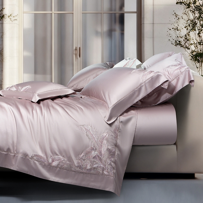 91家纺网 家纺一手货源 找家纺 （总）诗黛尔 2026春夏新款天丝刺绣流绪微梦系列四件套