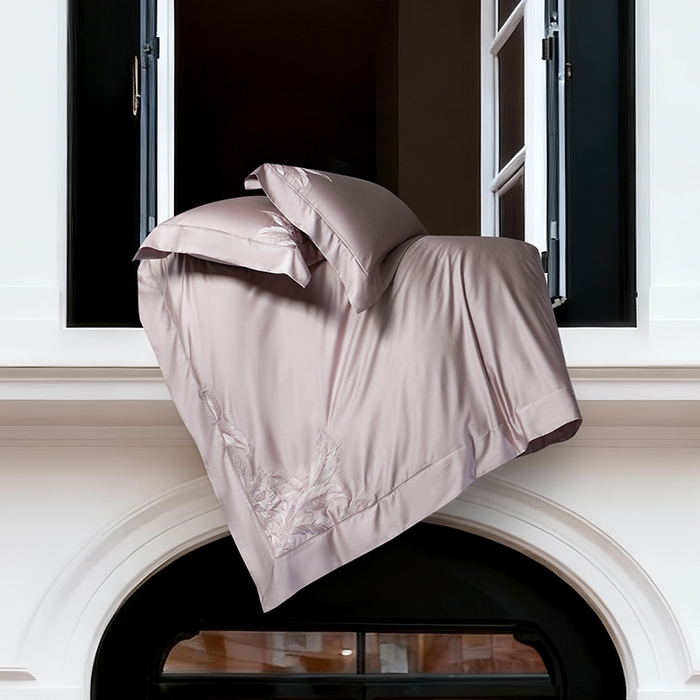 91家纺网 家纺一手货源 找家纺 （总）诗黛尔 2026春夏新款天丝刺绣流绪微梦系列四件套