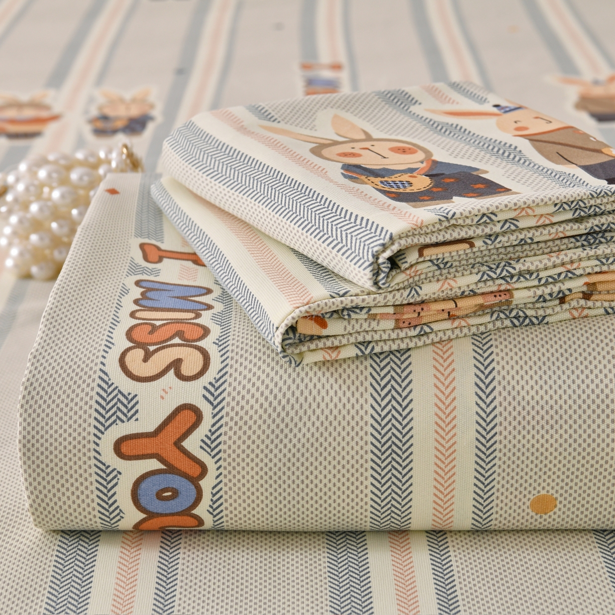 91家纺网 家纺一手货源 找家纺 （总）悠米悠家 2026新款工艺款印花老粗布床单单品床单床单单件凉席席子