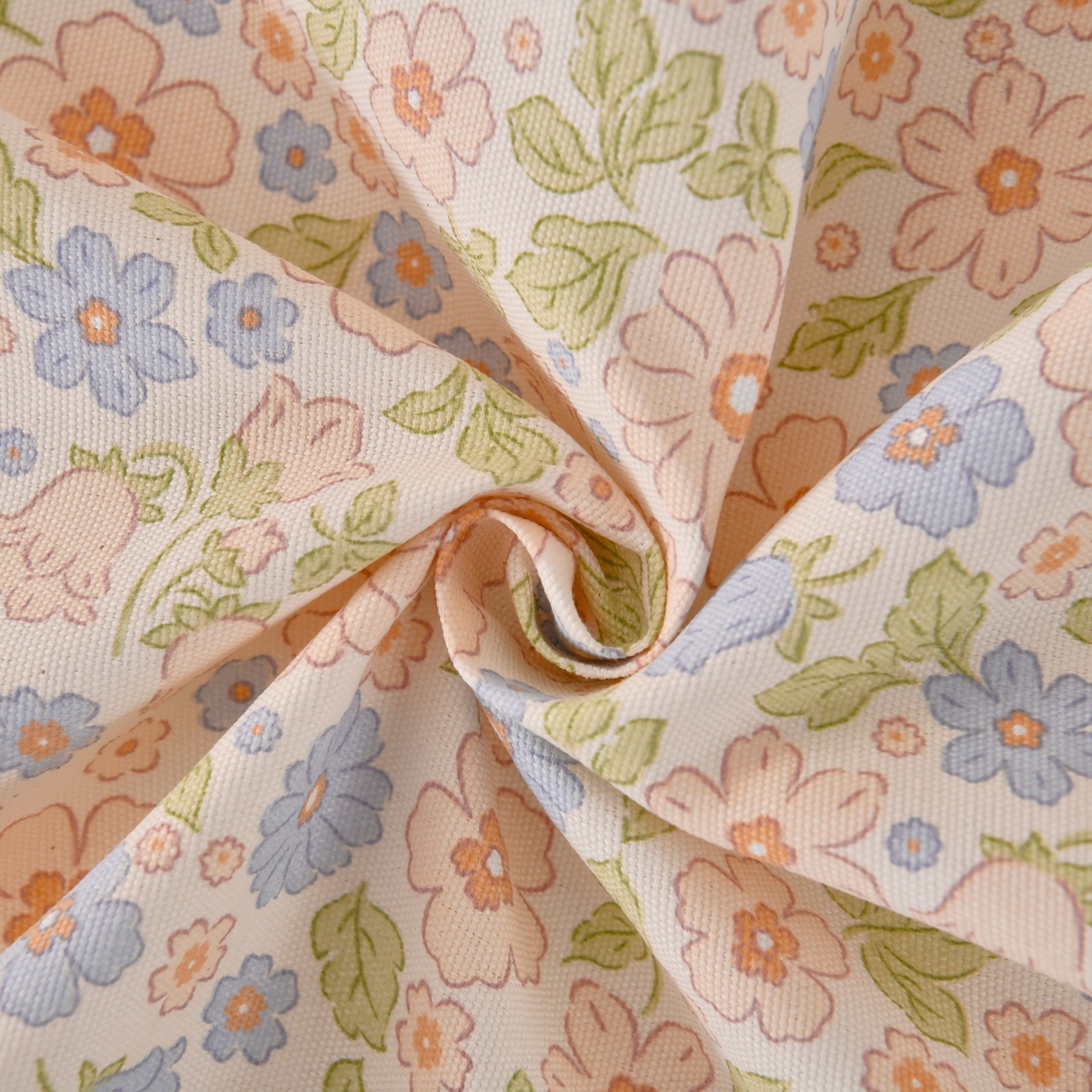 91家纺网 家纺一手货源 找家纺 悠米悠家 2026新款工艺款印花老粗布床单单品床单床单单件凉席席子 春日兔游记