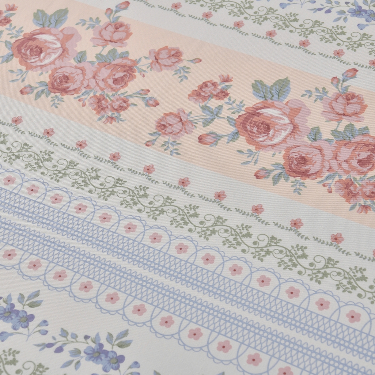 91家纺网 家纺一手货源 找家纺 悠米悠家 2026新款工艺款印花老粗布床单单品床单床单单件凉席席子 莫奈玫瑰园