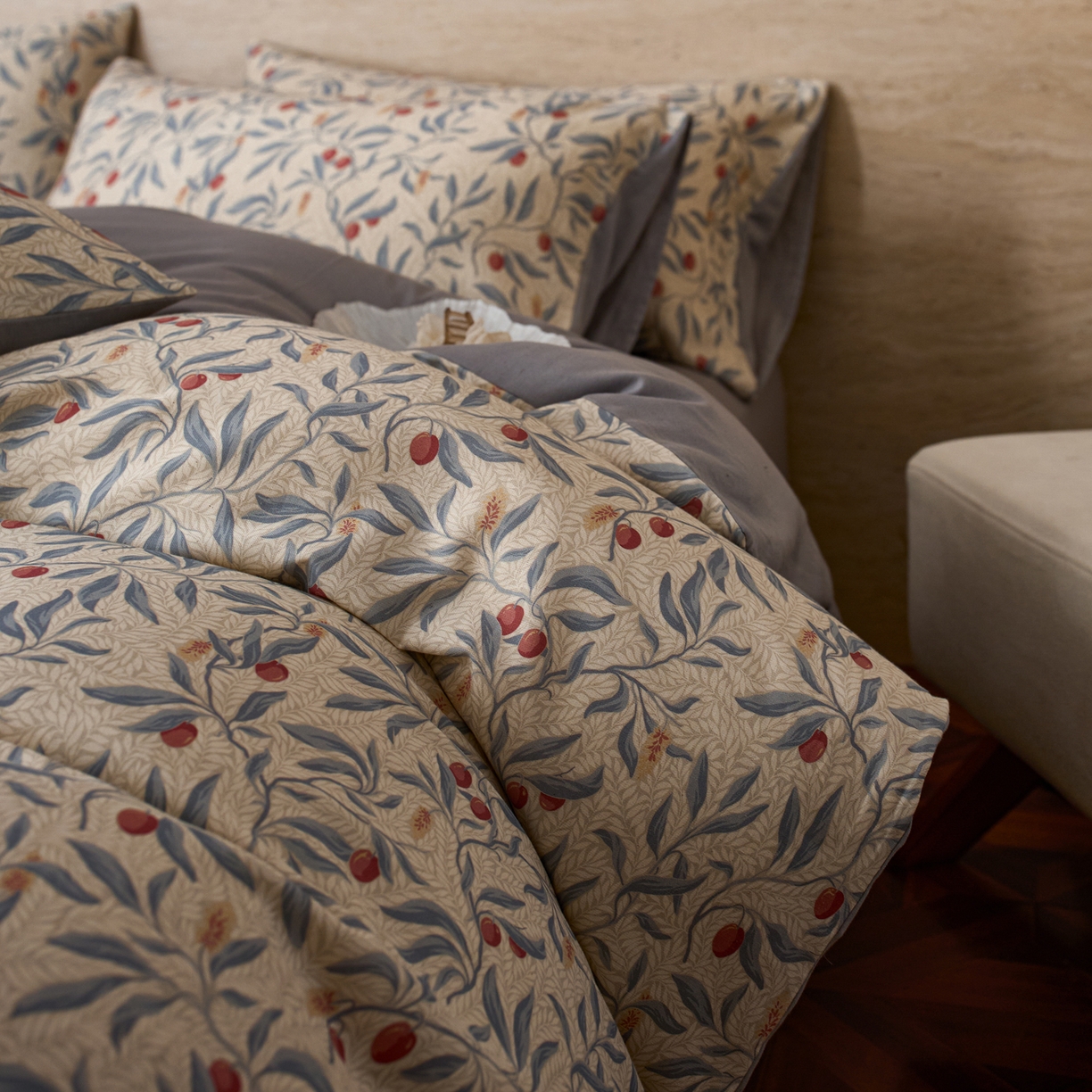 91家纺网 家纺一手货源 找家纺 （总）如一 2026新款A类复古全棉棉麻印花四件套