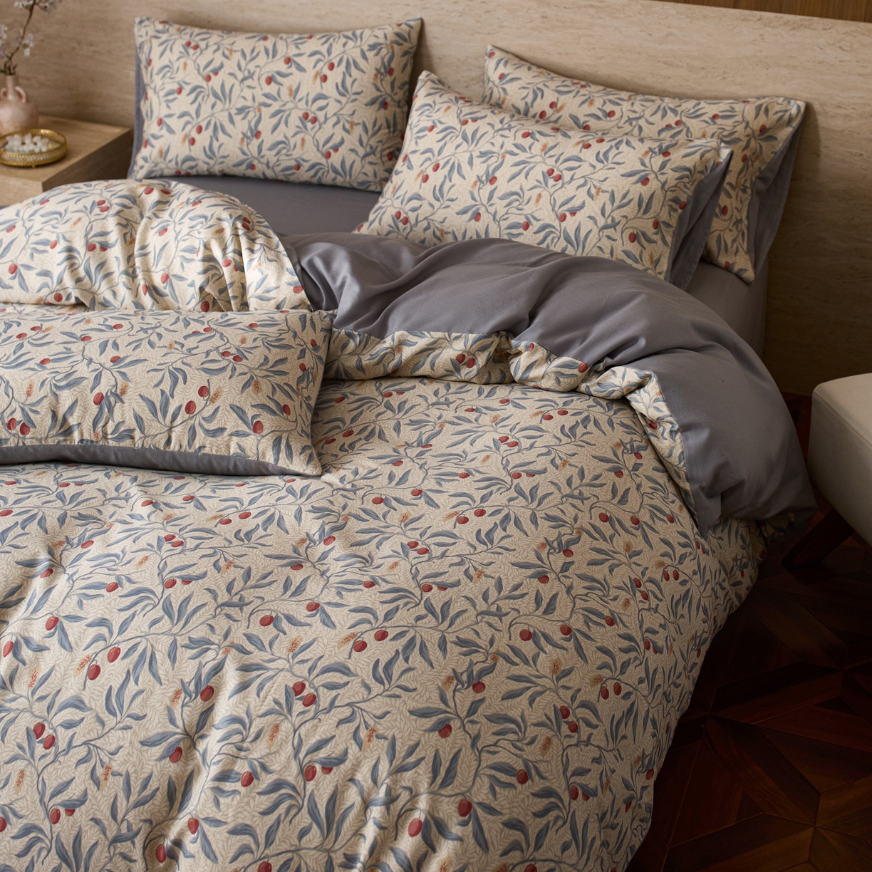 91家纺网 家纺一手货源 找家纺 （总）如一 2026新款A类复古全棉棉麻印花四件套