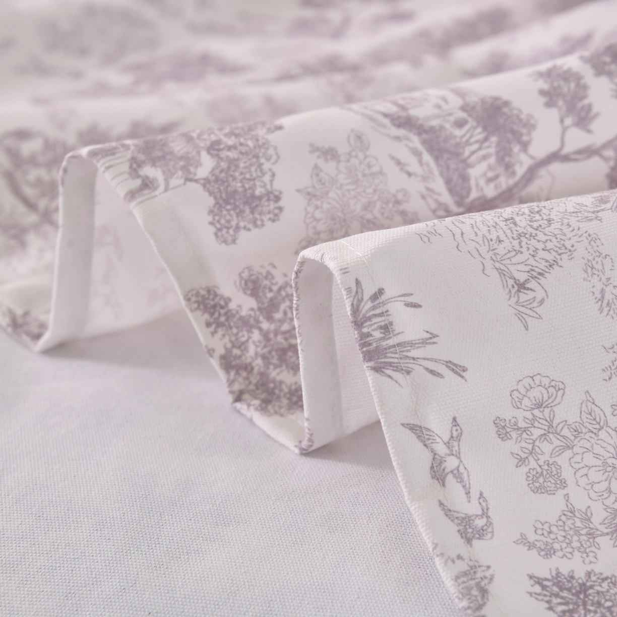 91家纺网 家纺一手货源 找家纺 悠米悠家 2026新款工艺款印花老粗布床单单品床单床单单件凉席席子 烟紫松间居