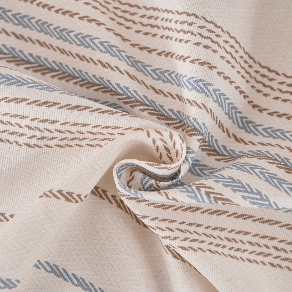 91家纺网 家纺一手货源 找家纺 悠米悠家 2026新款工艺款印花老粗布床单单品床单床单单件凉席席子 海盐棕条纹