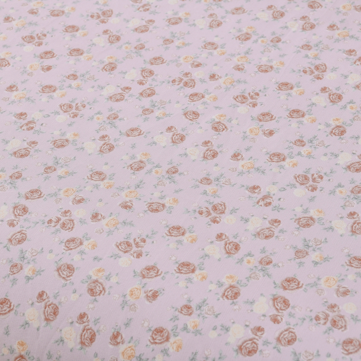 91家纺网 家纺一手货源 找家纺 悠米悠家 2026新款工艺款印花老粗布床单单品床单床单单件凉席席子 紫雾玫瑰园