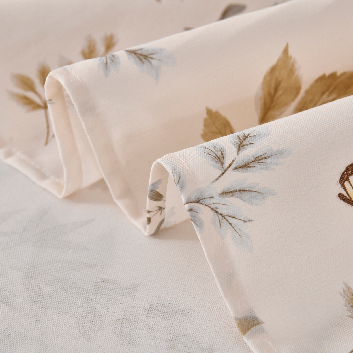 91家纺网 家纺一手货源 找家纺 悠米悠家 2026新款工艺款印花老粗布床单单品床单床单单件凉席席子 秋野蝶叶集